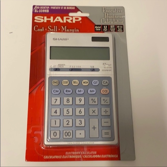 🔵 3/ $15 - Sharp 12-Digit Display Calculator - Perfect For Work or Home - Picture 3 of 7